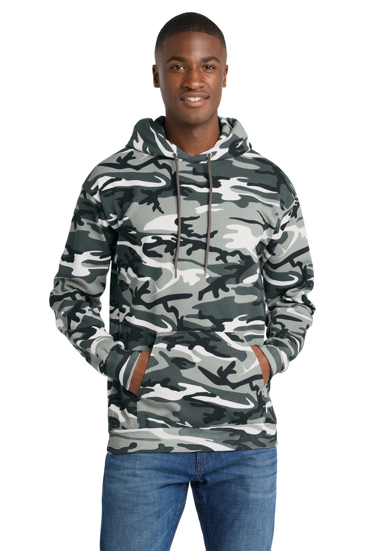 Port & Co™ Core Fleece Camo Pullover Hooded Sweatshirt