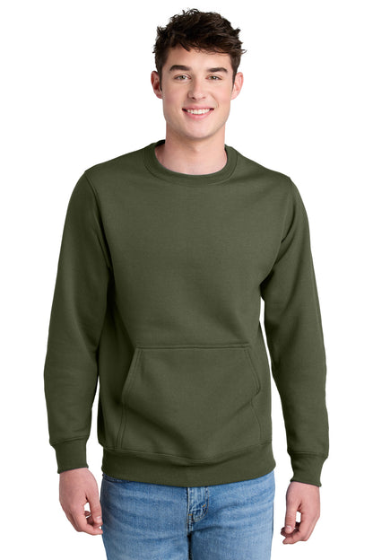 Port & Company? Core Fleece Crewneck Pocket Sweatshirt
