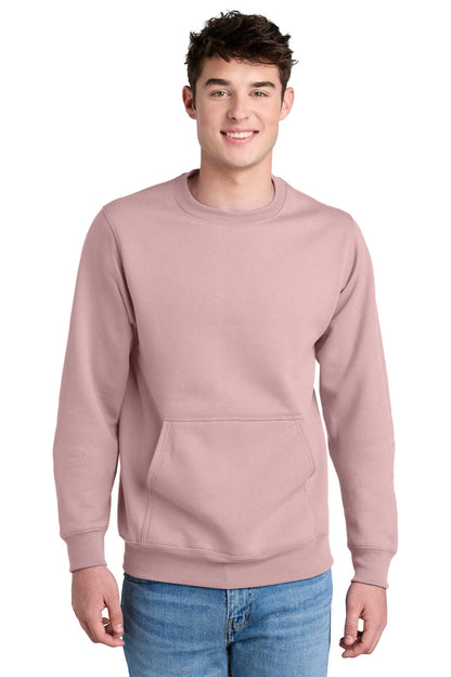 Port & Co™ Core Fleece Crewneck Pocket Sweatshirt