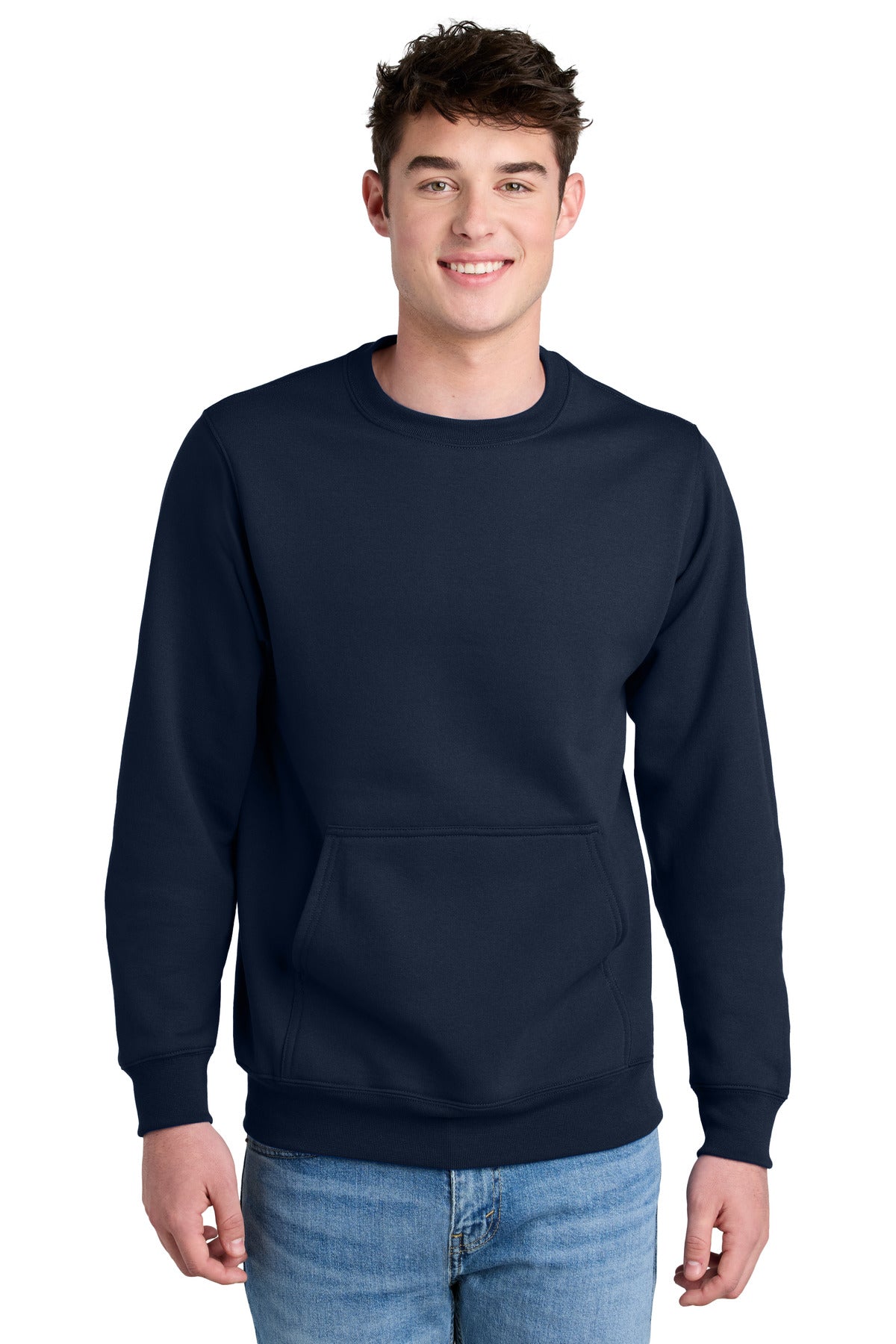Port & Company? Core Fleece Crewneck Pocket Sweatshirt