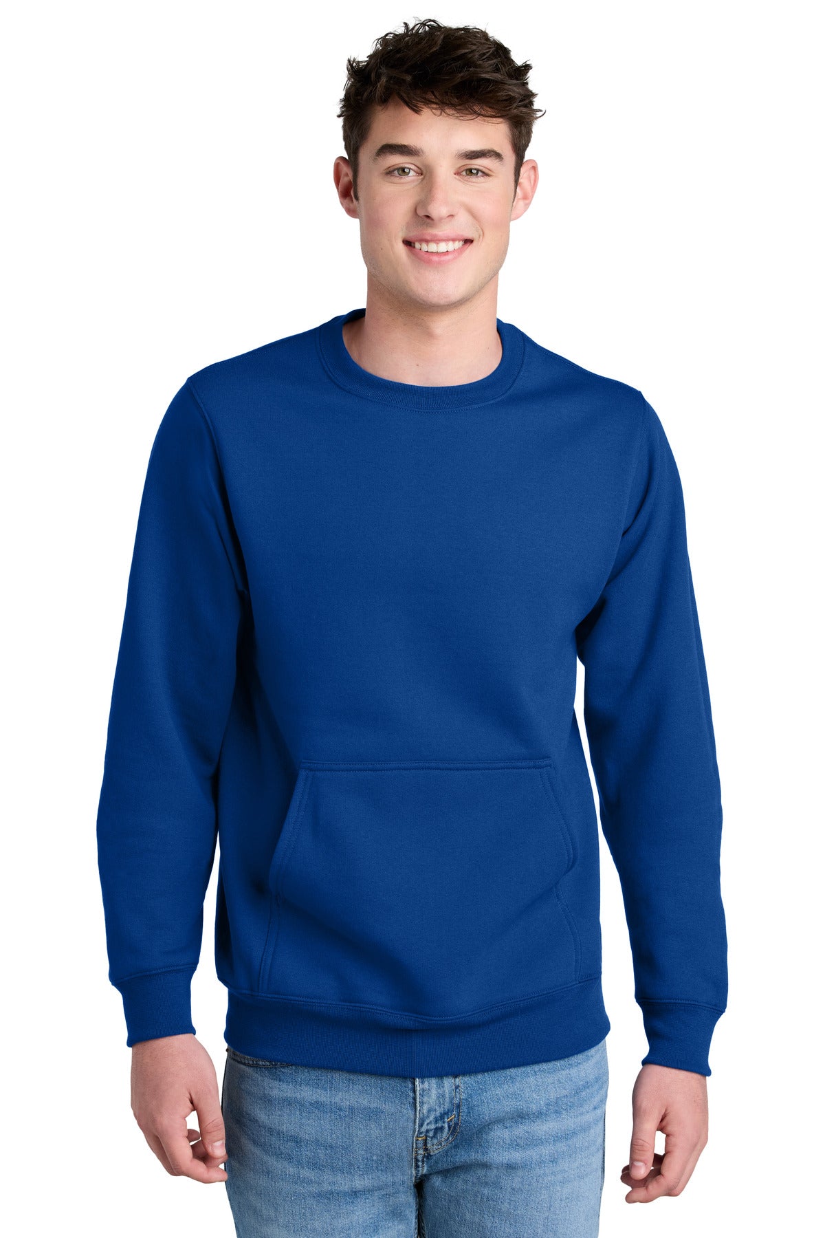 Port & Company? Core Fleece Crewneck Pocket Sweatshirt