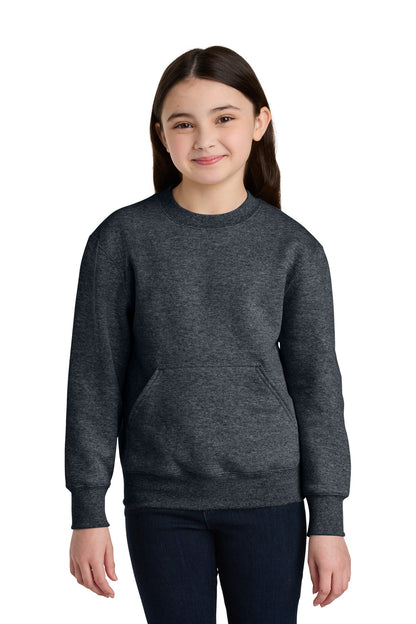 Port & Co™ Youth Core Fleece Crewneck Pocket Sweatshirt