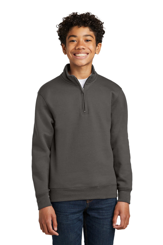 Port & Co™ Youth Core Fleece 1/4-Zip Pullover Sweatshirt