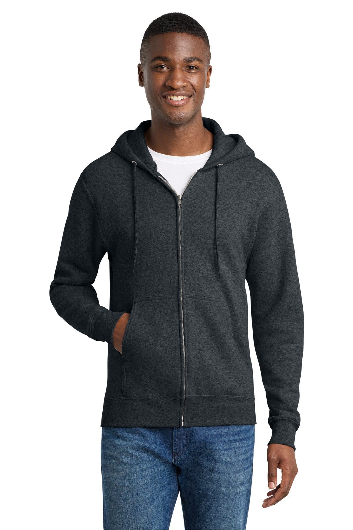 Port & Co™ Core Fleece Full-Zip Hooded Sweatshirt