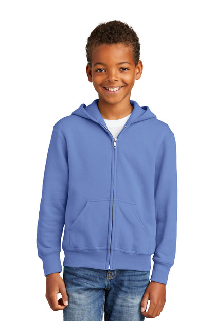 Port & Company? - Youth Core Fleece Full-Zip Hooded Swe
