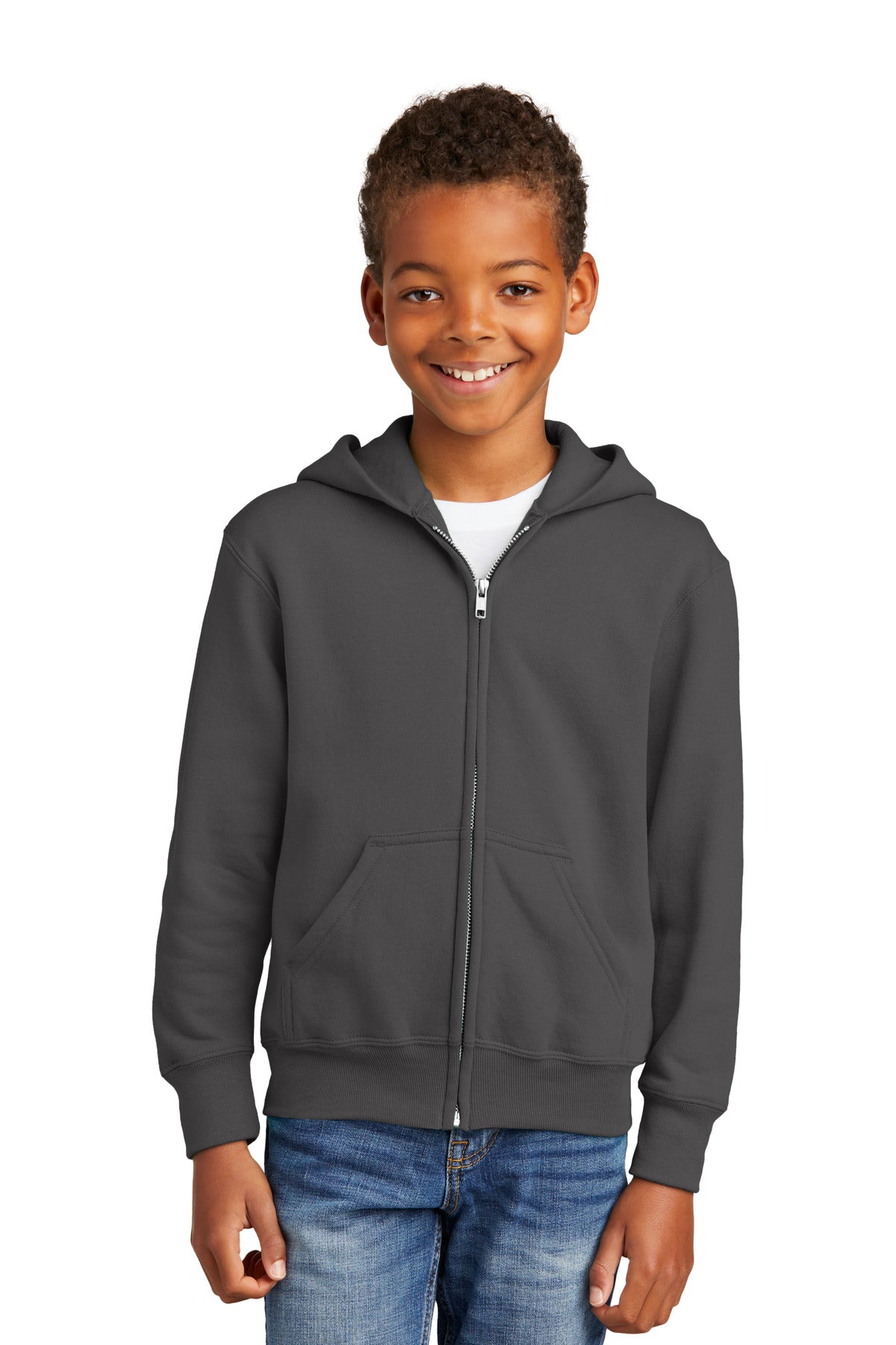 Port & Company? - Youth Core Fleece Full-Zip Hooded Swe