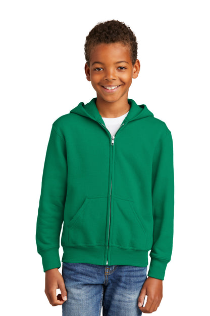 Port & Company? - Youth Core Fleece Full-Zip Hooded Swe