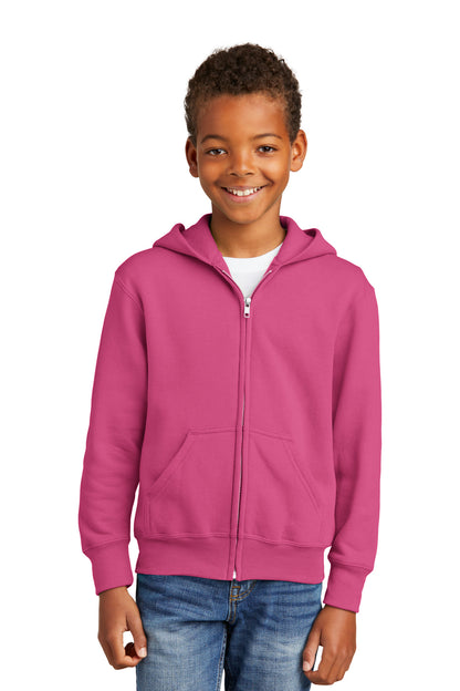 Port & Company? - Youth Core Fleece Full-Zip Hooded Swe