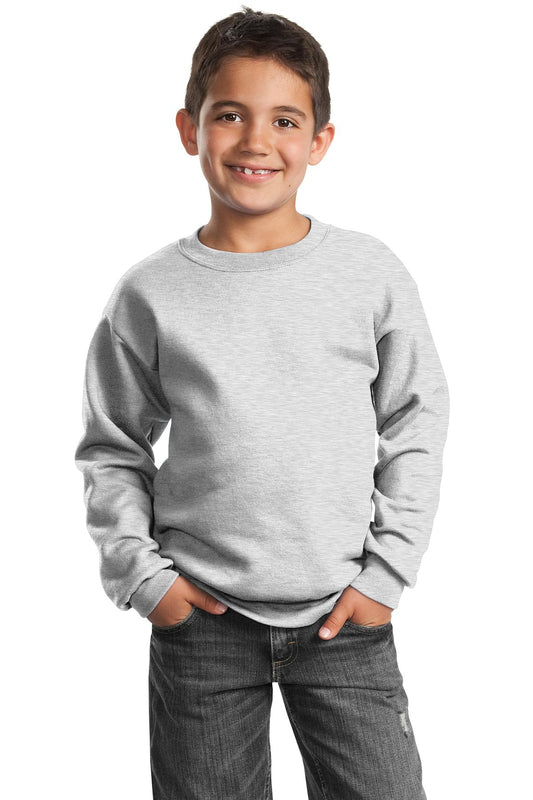 Port & Company? Youth Core Fleece Crewneck Sweatshirt.