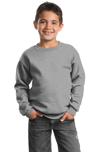 Port & Company? Youth Core Fleece Crewneck Sweatshirt.