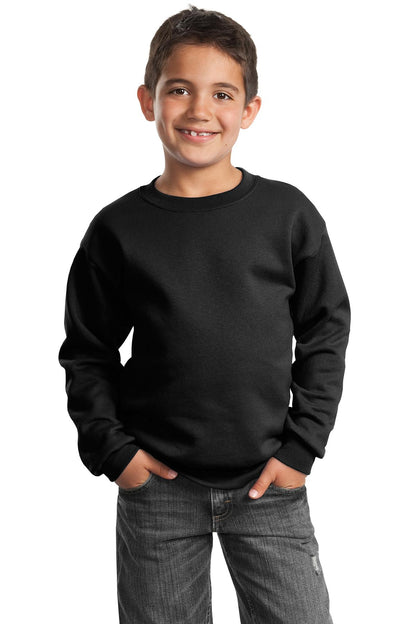 Port & Company? Youth Core Fleece Crewneck Sweatshirt.