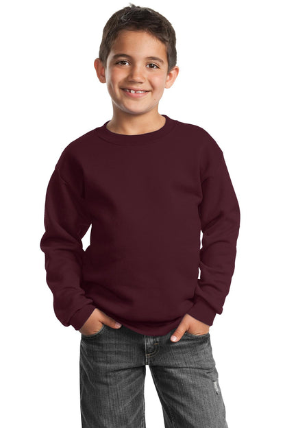 Port & Company? Youth Core Fleece Crewneck Sweatshirt.
