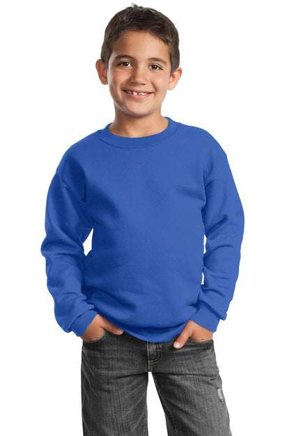 Port & Company? Youth Core Fleece Crewneck Sweatshirt.