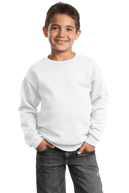 Port & Company? Youth Core Fleece Crewneck Sweatshirt.