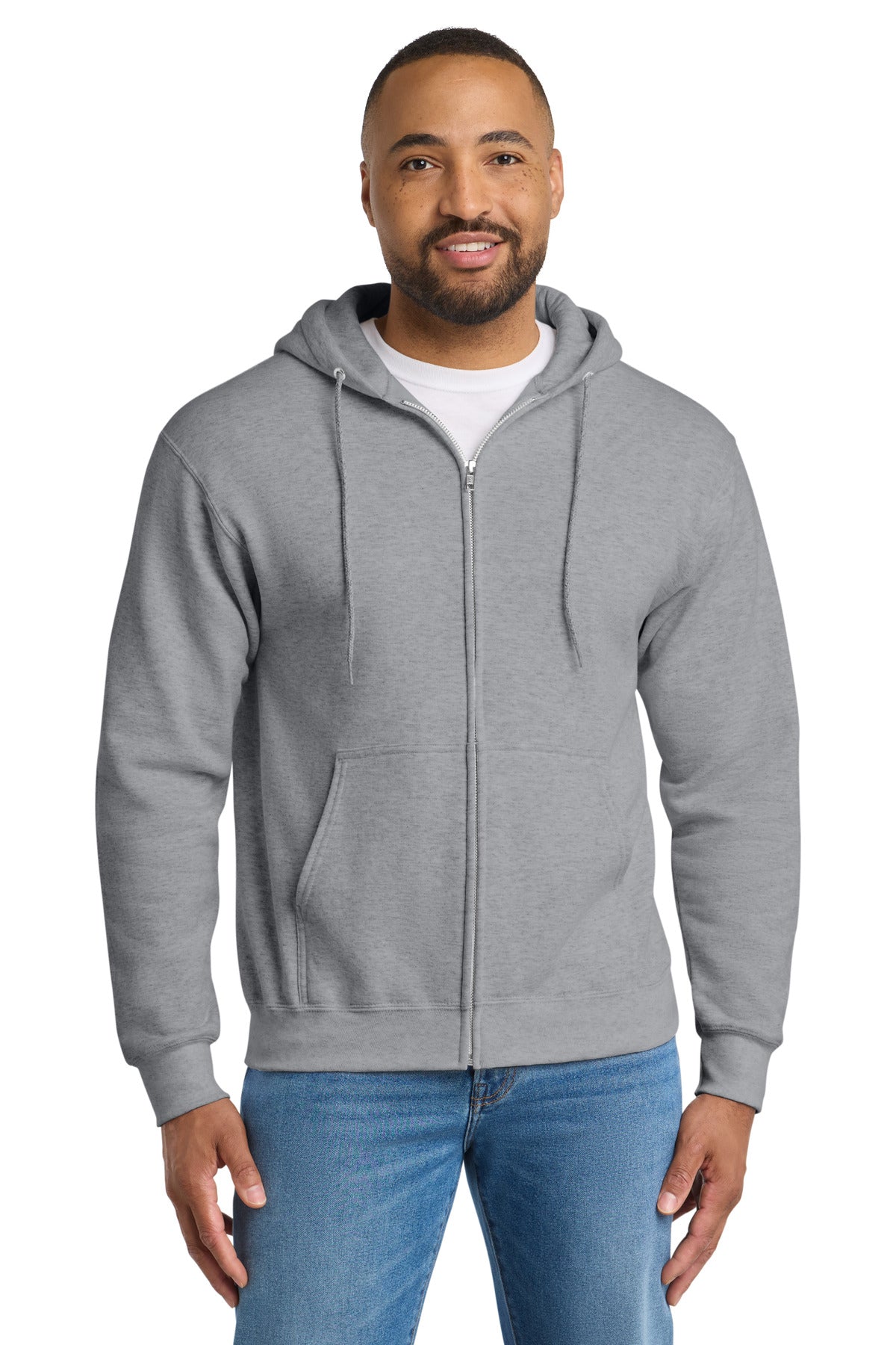 Port & Co™ Tall Essential Fleece Full-Zip Hooded Sweatshirt