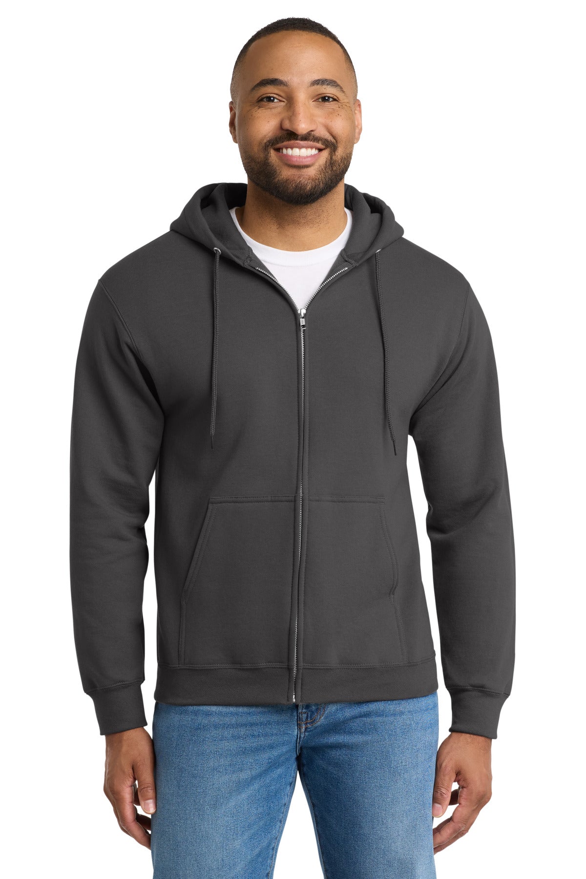Port & Co™ Tall Essential Fleece Full-Zip Hooded Sweatshirt