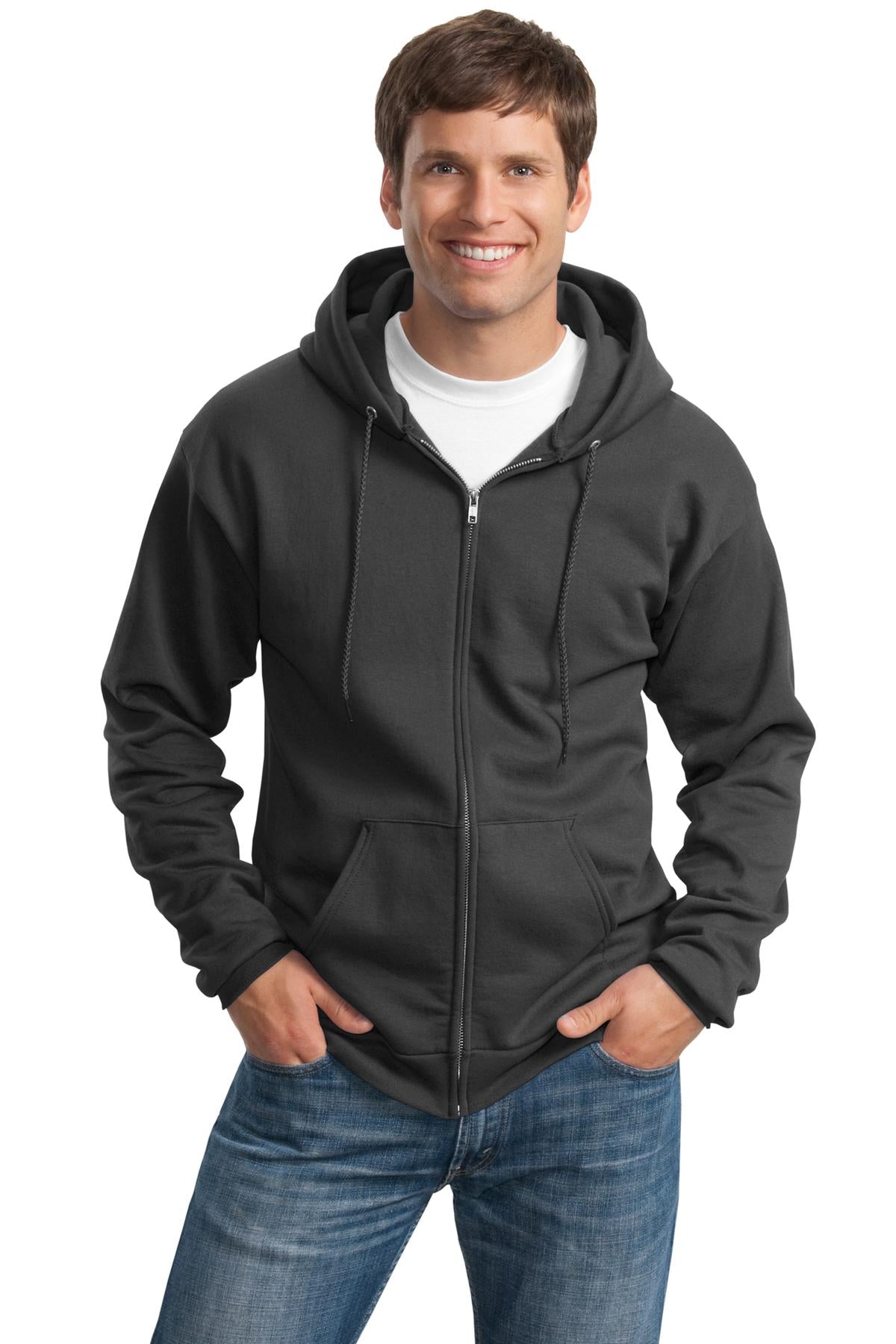 Port & Company? Tall Essential Fleece Full-Zip Hooded S