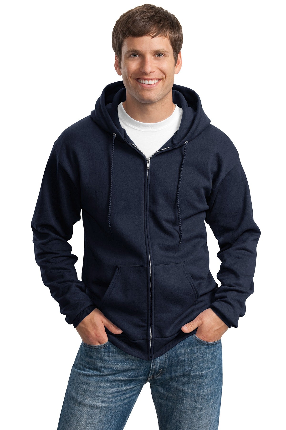 Port & Company? Tall Essential Fleece Full-Zip Hooded S
