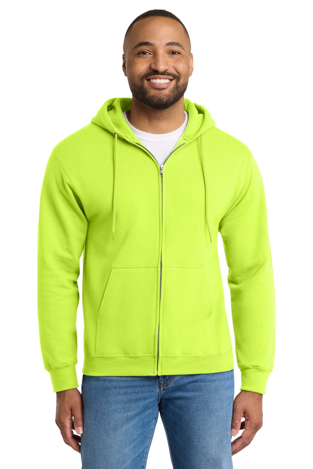 Port & Co™ Essential Fleece Full-Zip Hooded Sweatshirt