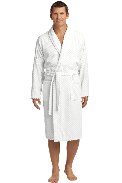 Port Authority? Checkered Terry Shawl Collar Robe. R103