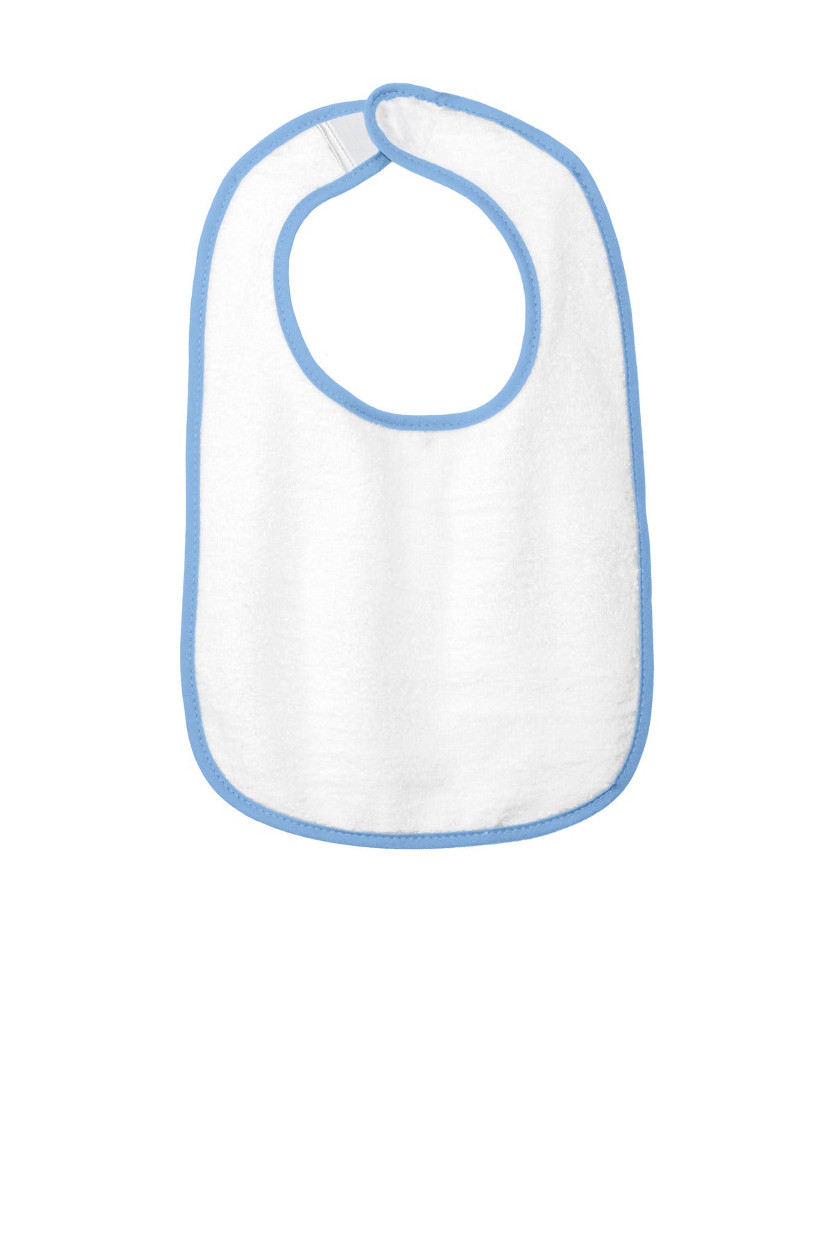 Rabbit Skins™ Infant Contrast Trim Terry Bib