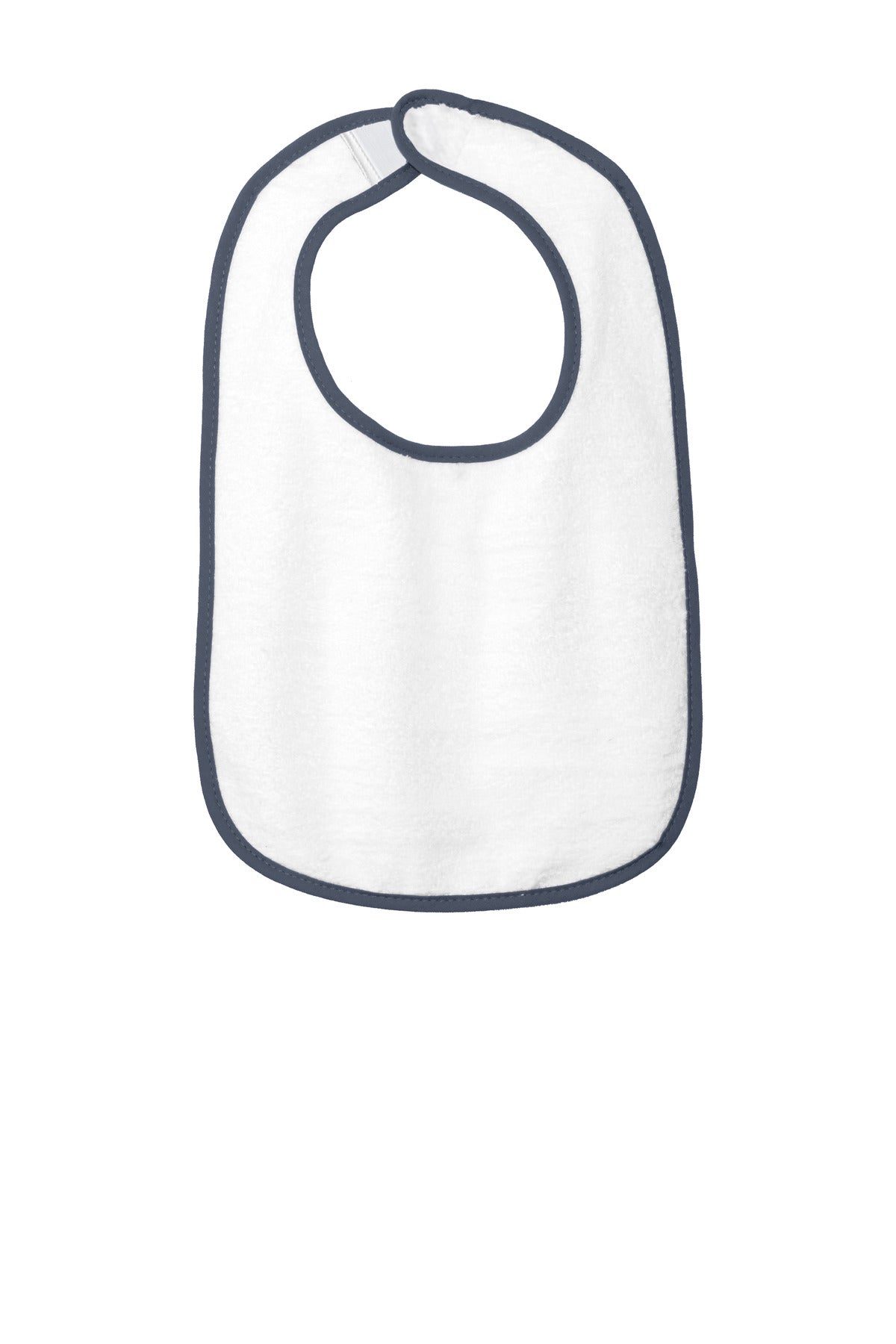 Rabbit Skins™ Infant Contrast Trim Terry Bib