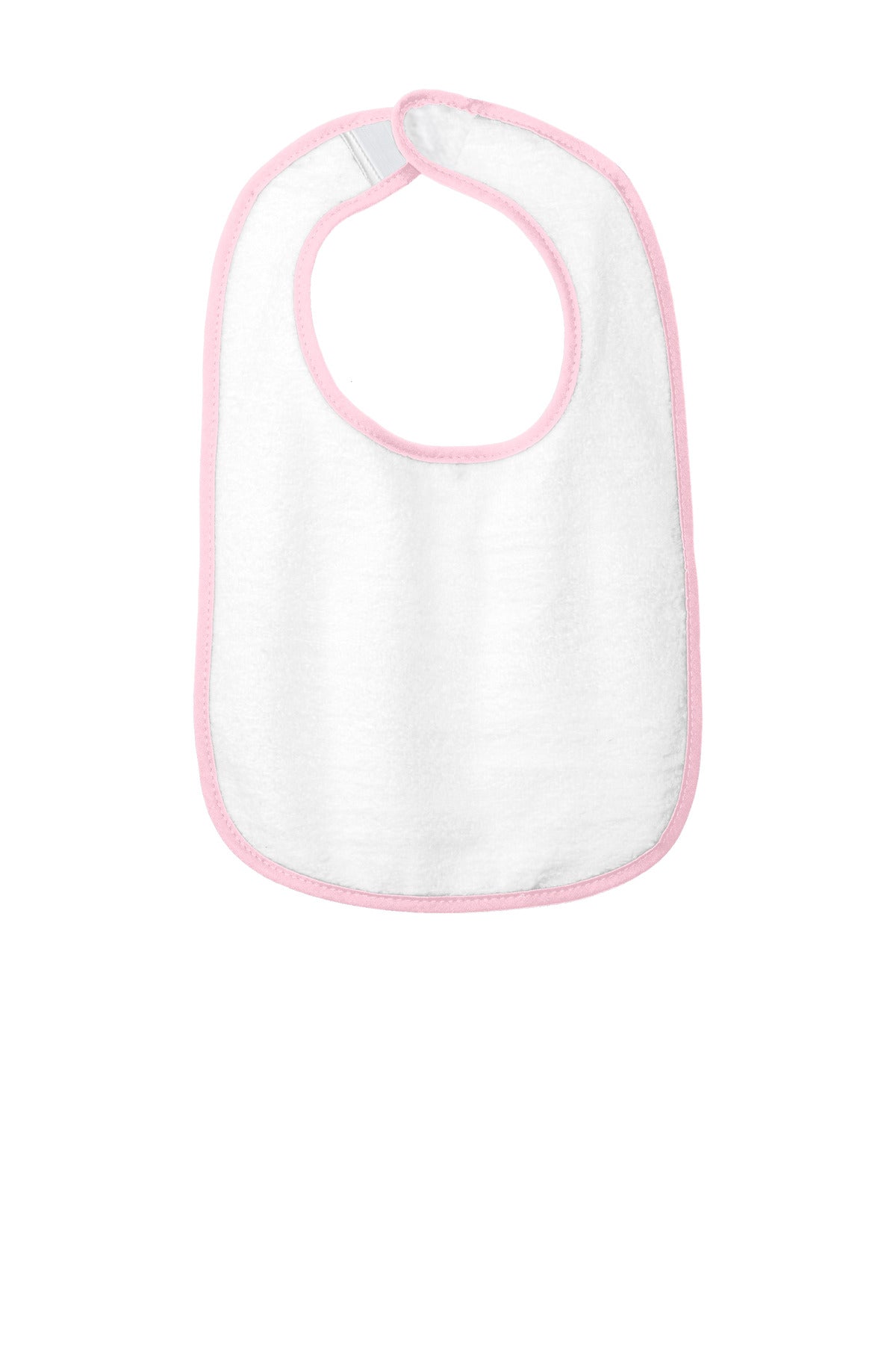 Rabbit Skins™ Infant Contrast Trim Terry Bib