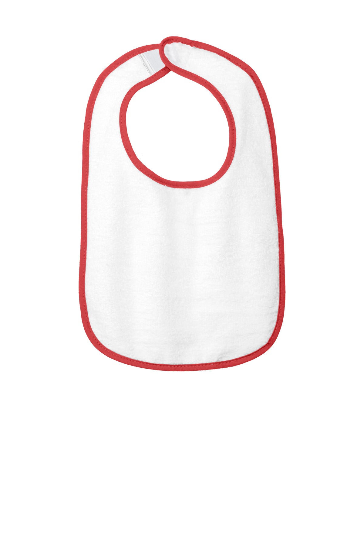 Rabbit Skins™ Infant Contrast Trim Terry Bib