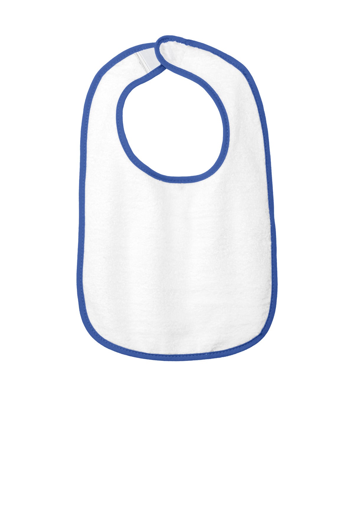 Rabbit Skins™ Infant Contrast Trim Terry Bib