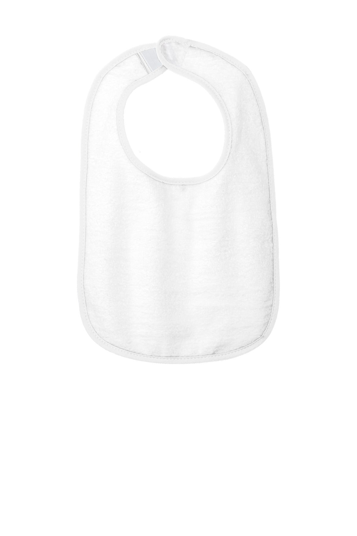 Rabbit Skins™ Infant Contrast Trim Terry Bib