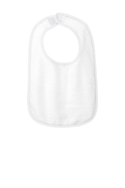 Rabbit Skins™ Infant Contrast Trim Terry Bib