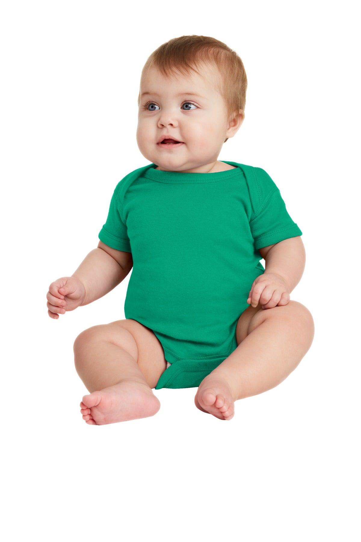 Rabbit Skins™ Infant Short Sleeve Baby Rib Bodysuit