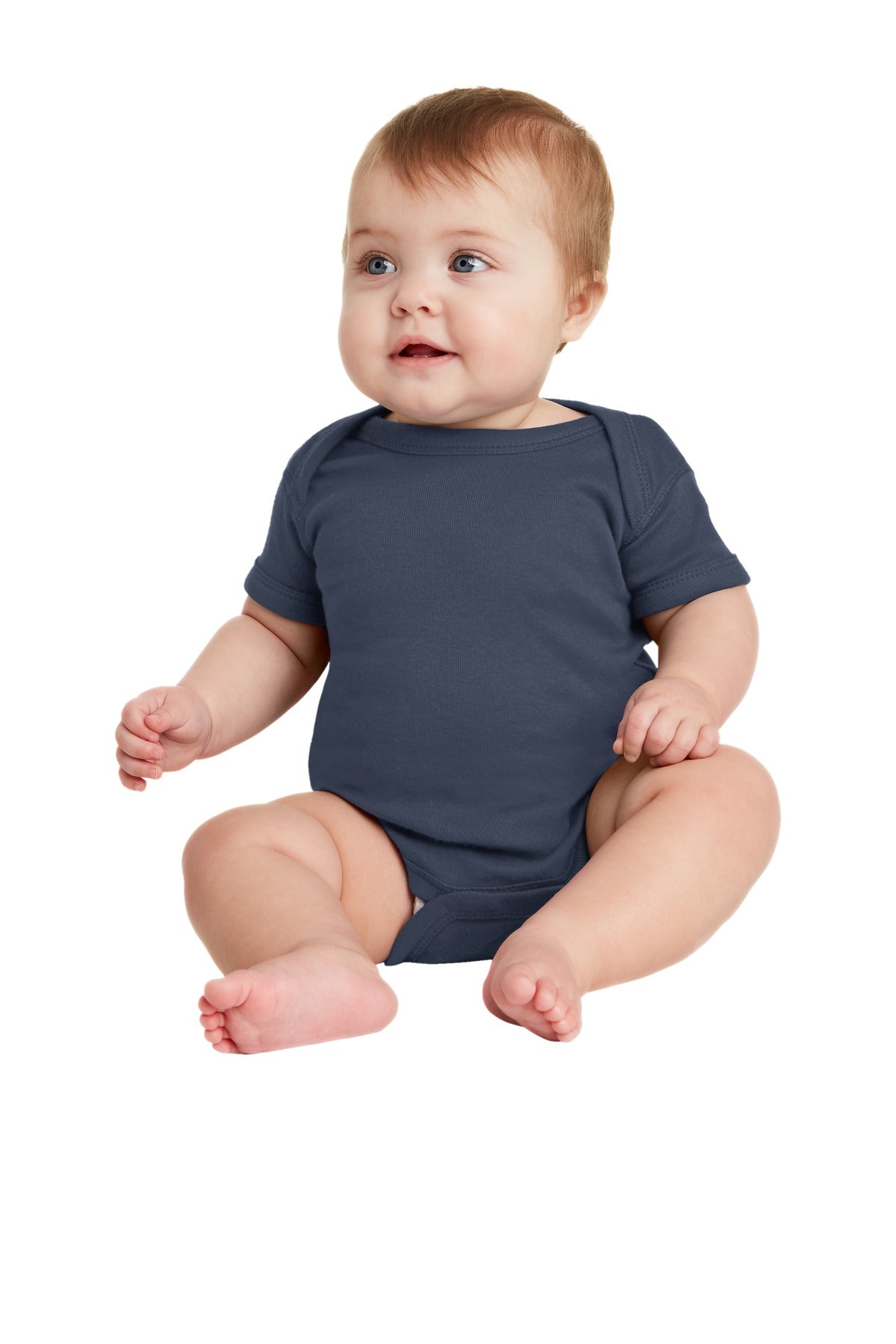 Rabbit Skins™ Infant Short Sleeve Baby Rib Bodysuit