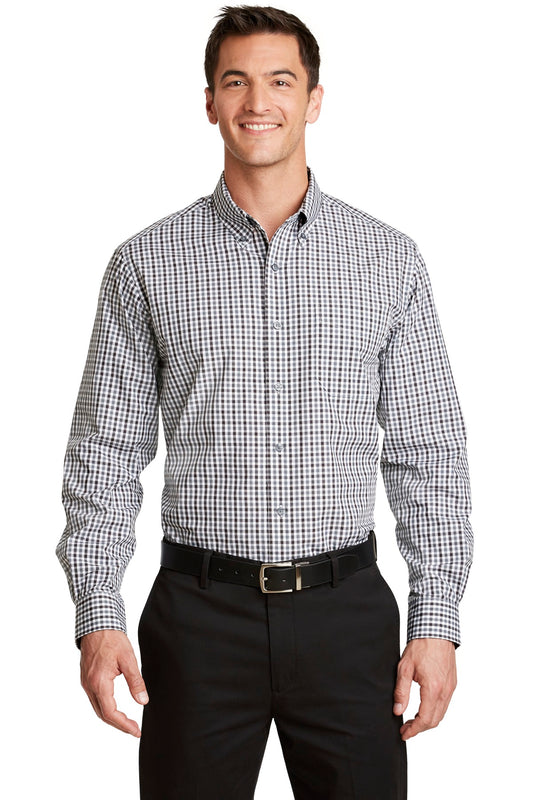 Port Authority? Long Sleeve Gingham Easy Care Shirt. S6