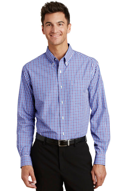 Port Authority? Long Sleeve Gingham Easy Care Shirt. S6