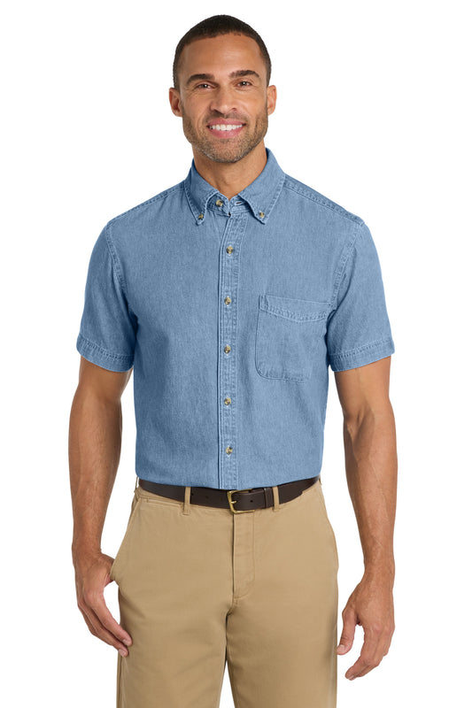 Port & Co™ Short Sleeve Value Denim Shirt