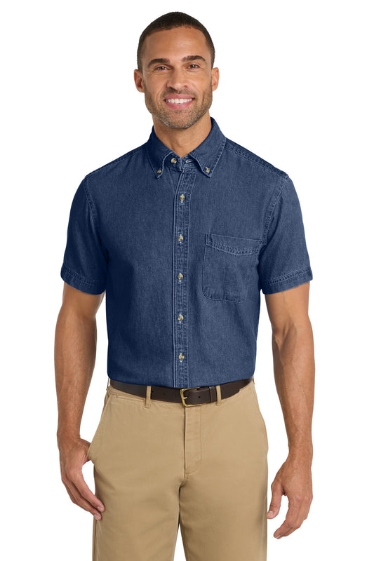 Port & Co™ Short Sleeve Value Denim Shirt