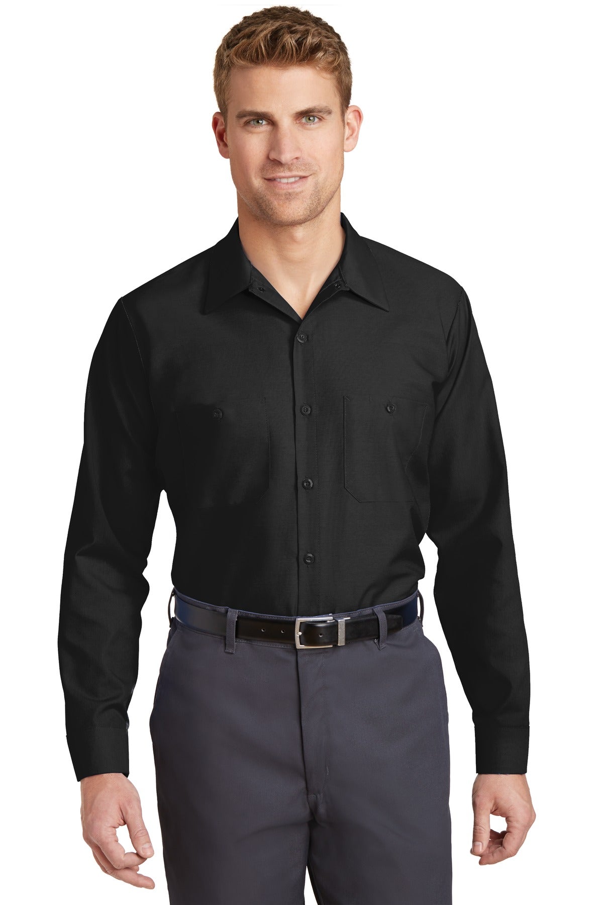 Red Kap? Long Size, Long Sleeve Industrial Work Shirt.