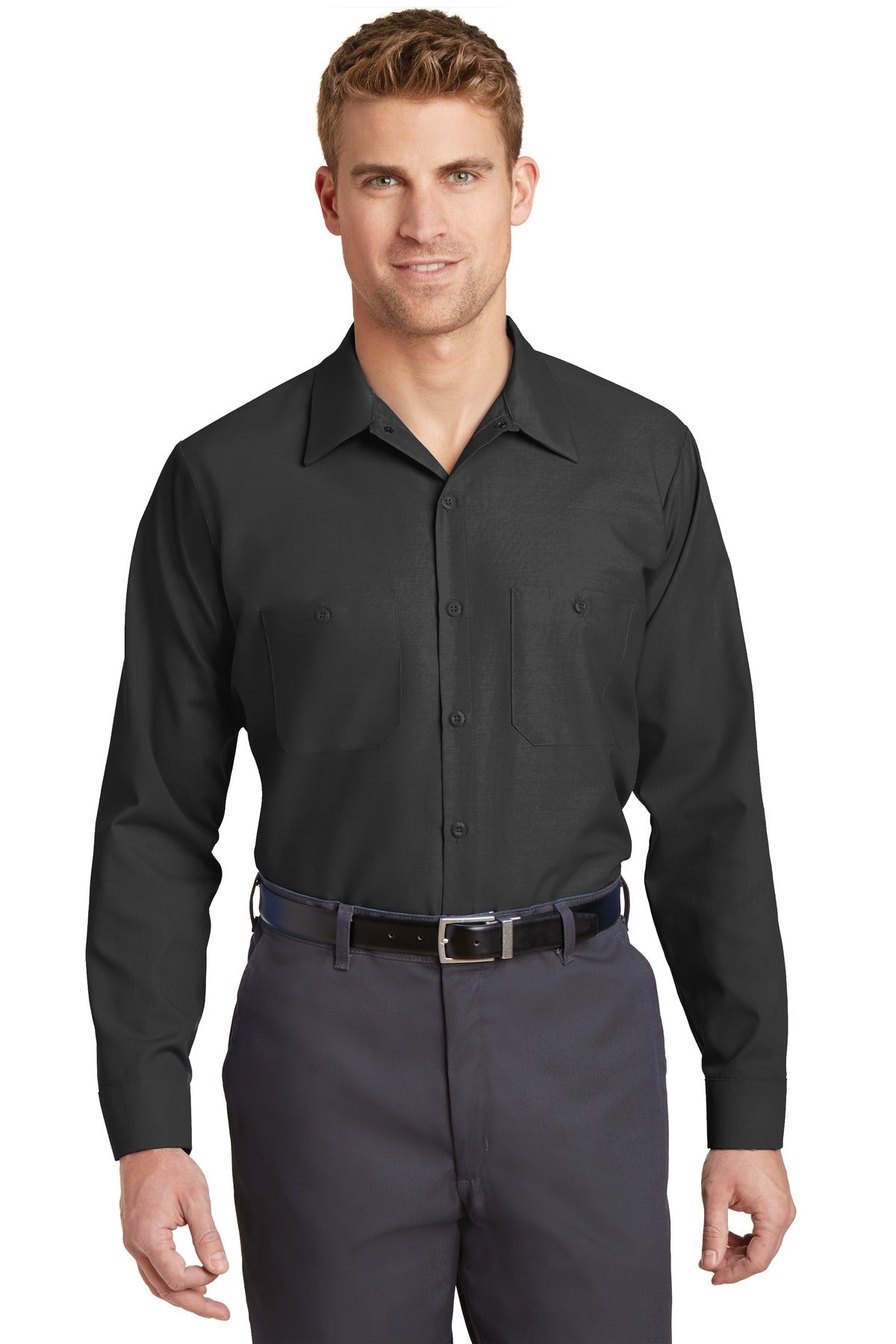 Red Kap? Long Size, Long Sleeve Industrial Work Shirt.