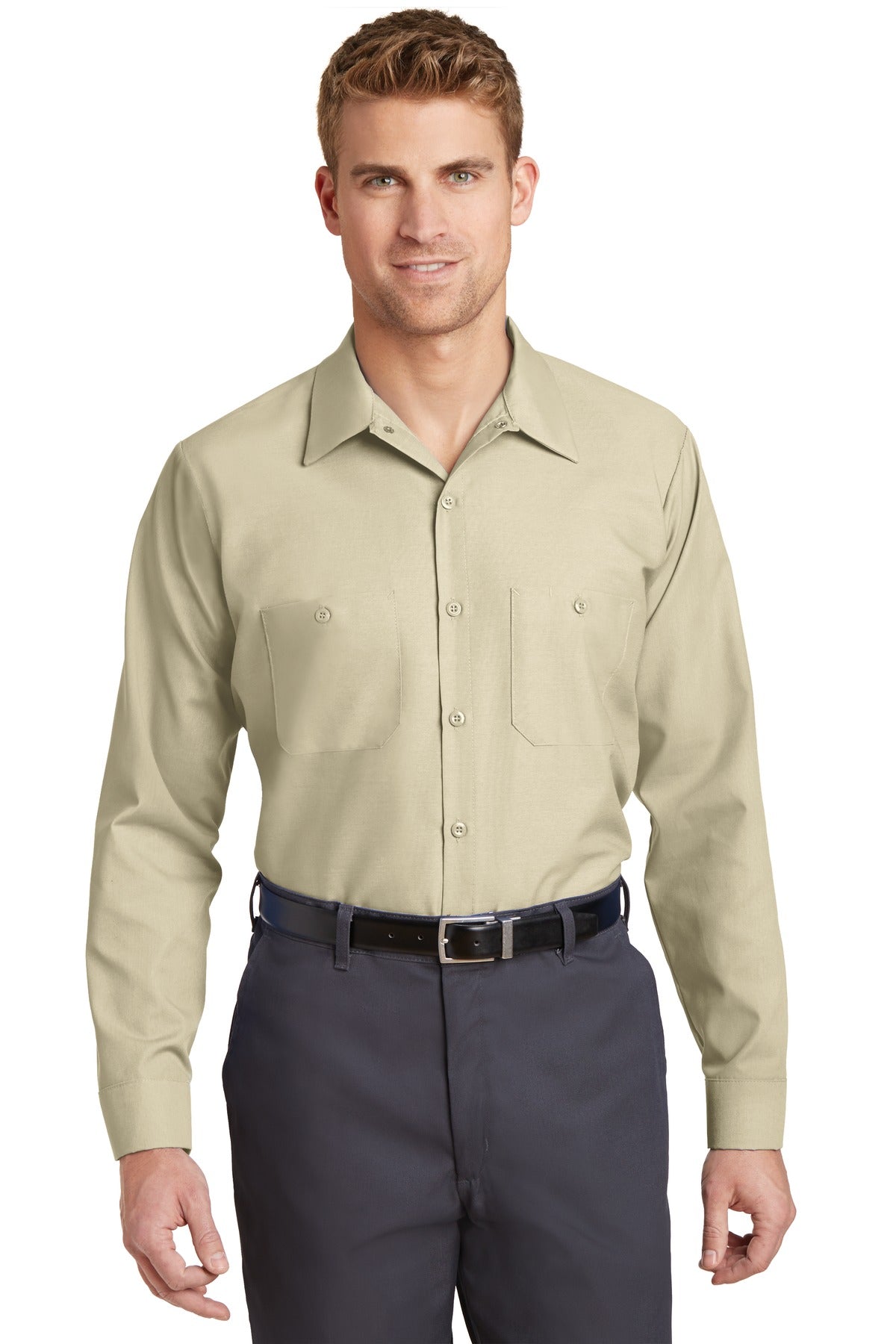 Red Kap? Long Size, Long Sleeve Industrial Work Shirt.