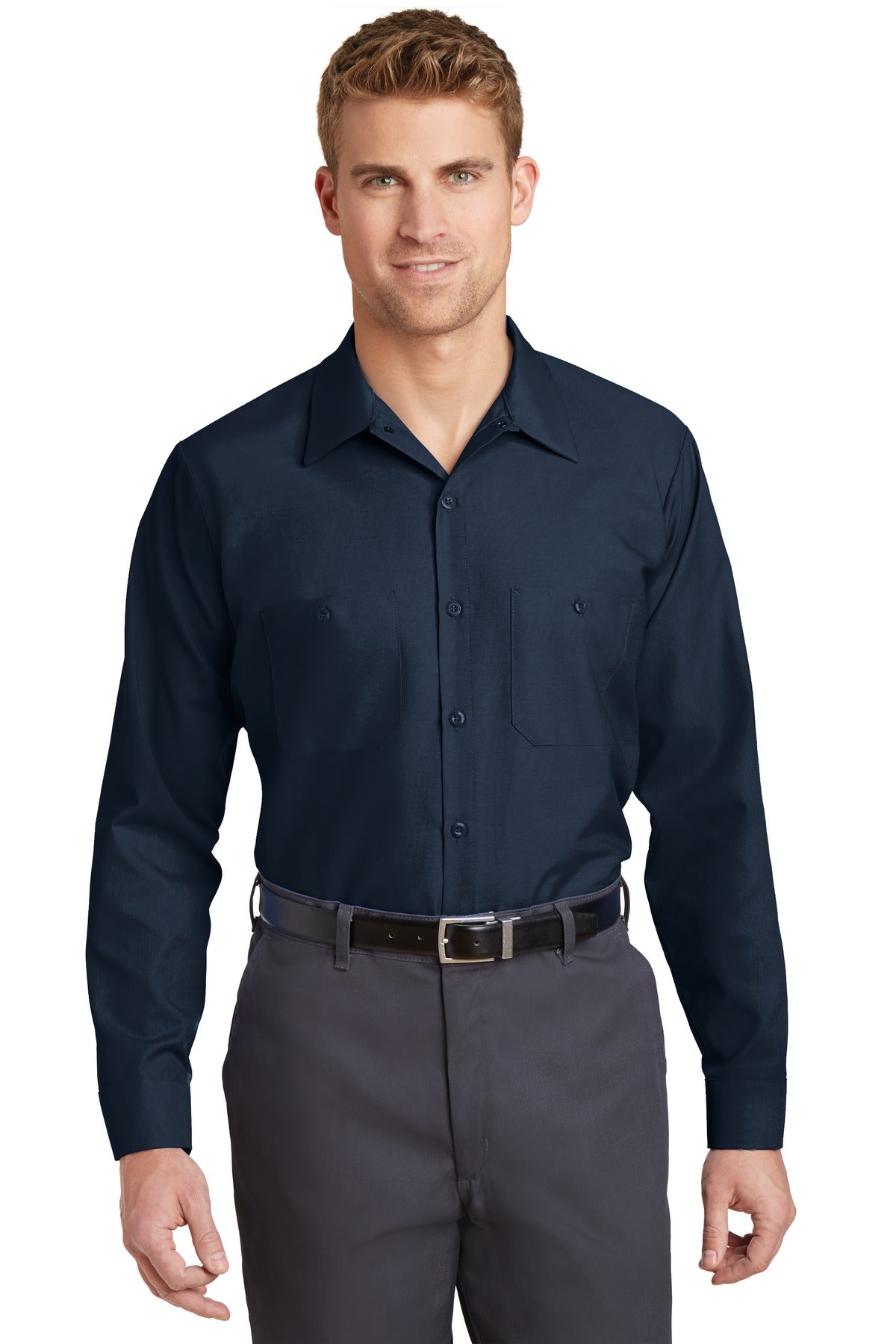 Red Kap? Long Size, Long Sleeve Industrial Work Shirt.