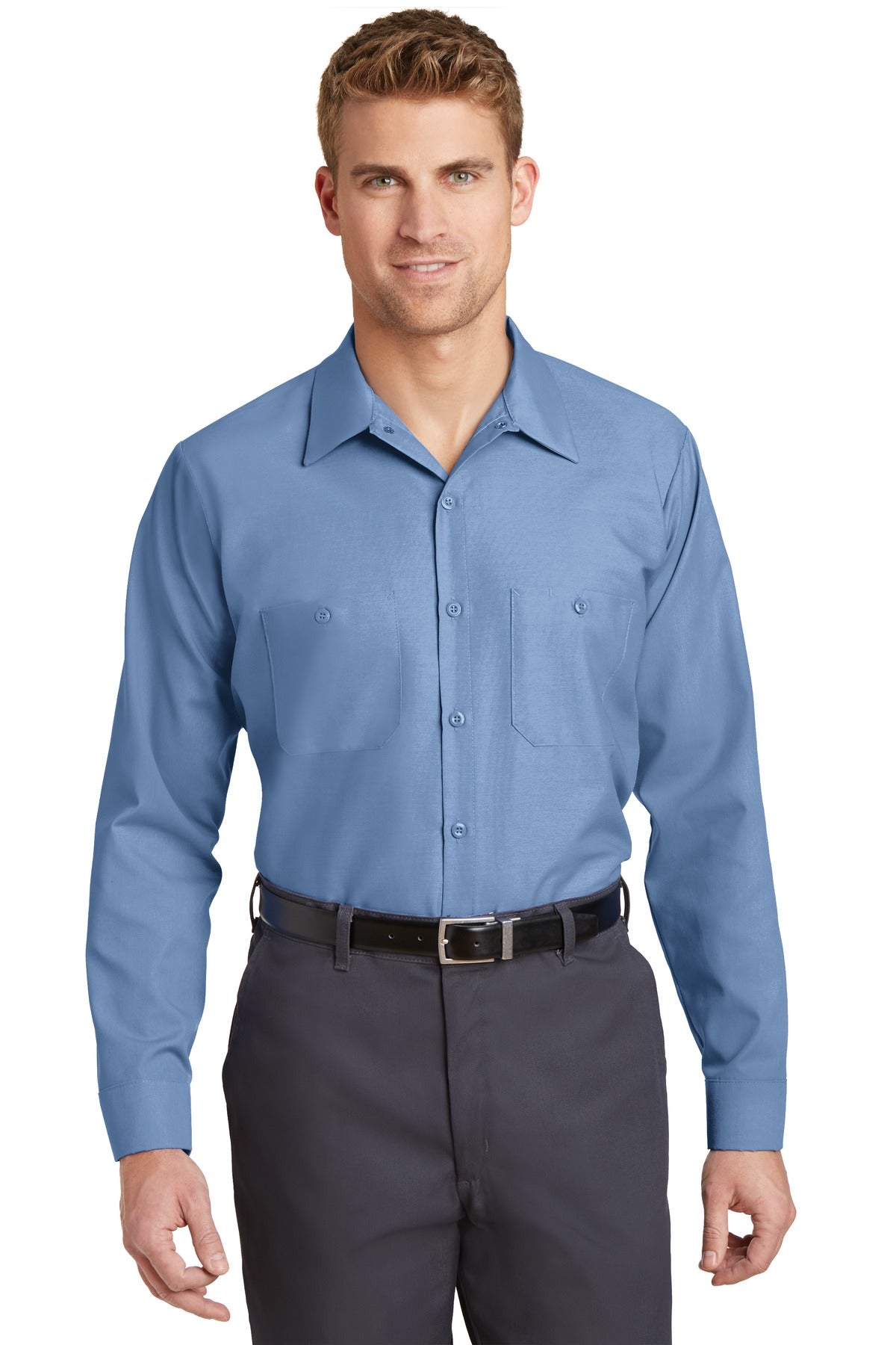 Red Kap? Long Size, Long Sleeve Industrial Work Shirt.