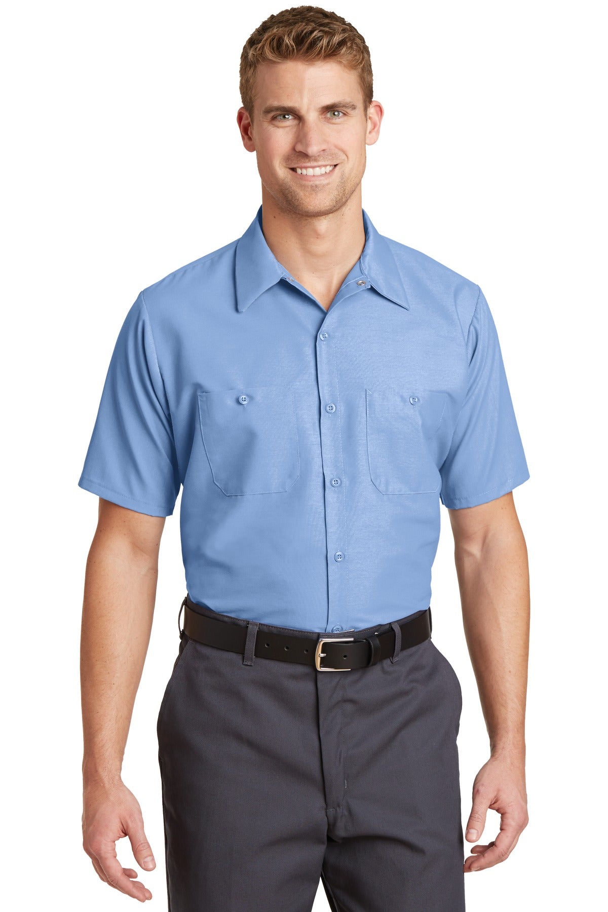 Red Kap? Long Size, Short Sleeve Industrial Work Shirt.