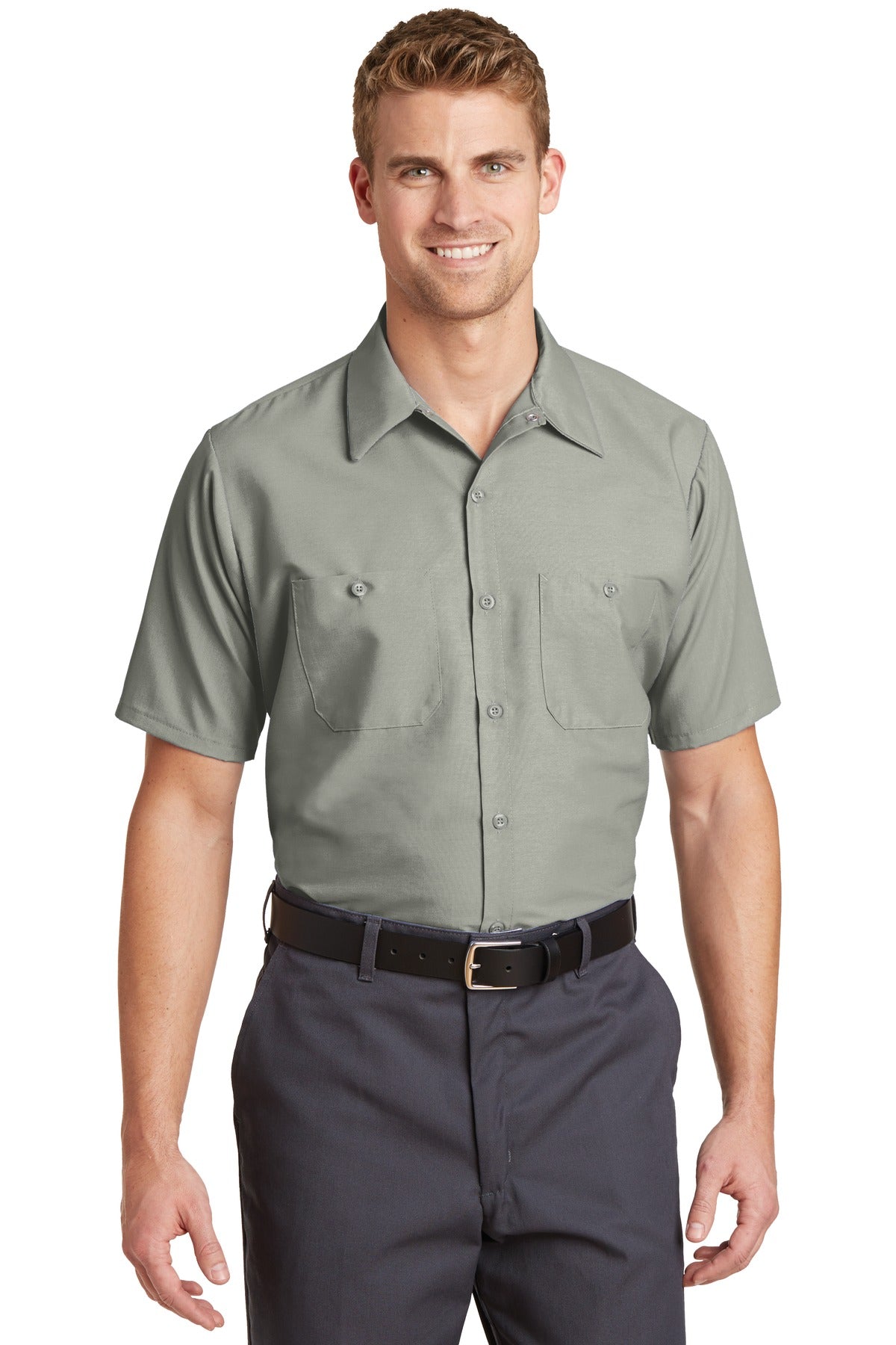 Red Kap? Long Size, Short Sleeve Industrial Work Shirt.