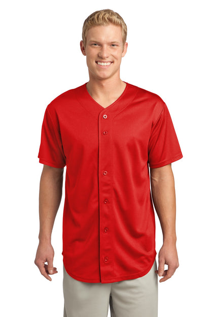 Sport-Tek? PosiCharge? Tough Mesh Full-Button Jersey. S