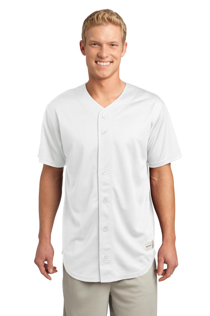 Sport-Tek? PosiCharge? Tough Mesh Full-Button Jersey. S