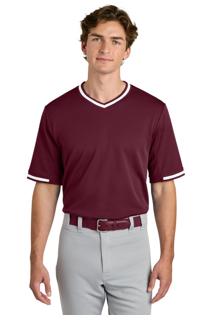 Sport-Tek® Tough Mesh V-Neck Baseball Jersey