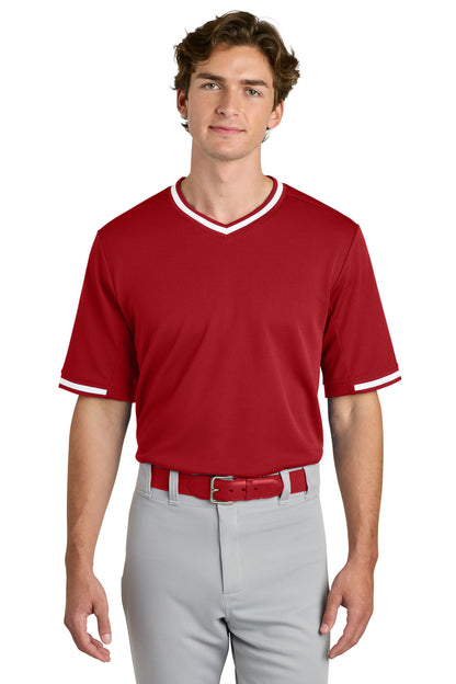 Sport-Tek® Tough Mesh V-Neck Baseball Jersey