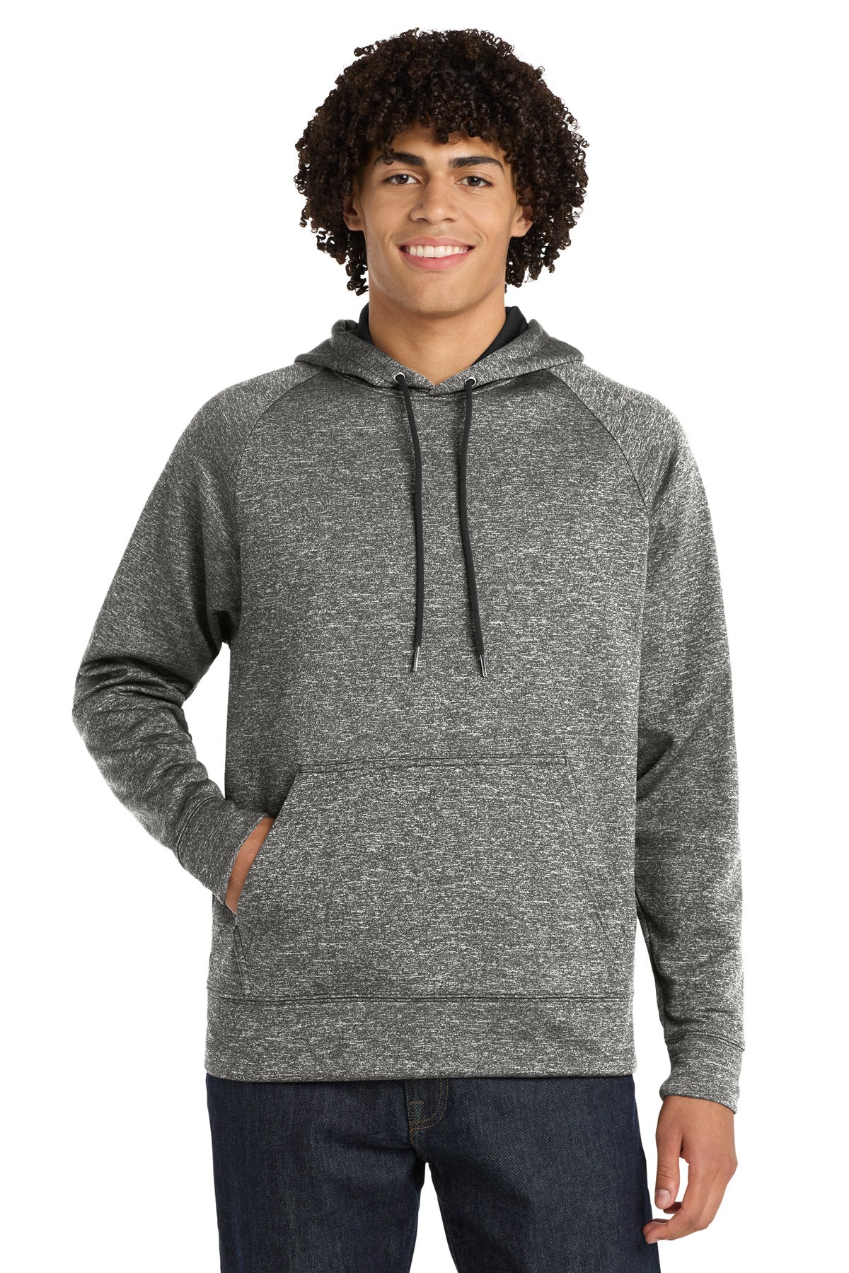 Sport-Tek® PosiCharge® Electric Heather Fleece Hooded Pullover