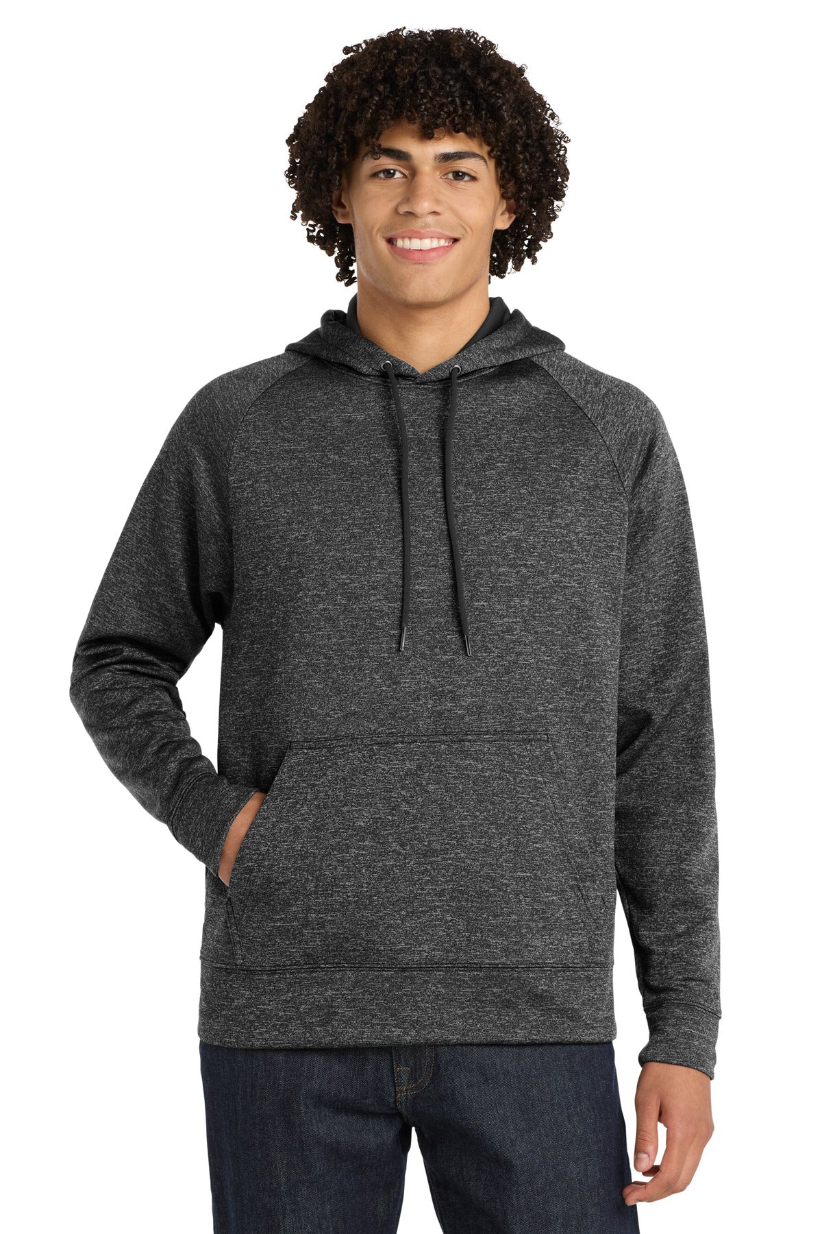 Sport-Tek® PosiCharge® Electric Heather Fleece Hooded Pullover
